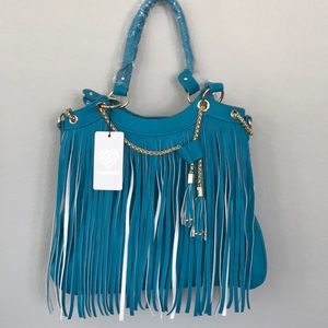 NEW: Diamond Hearts Fringe shoulder bag.
